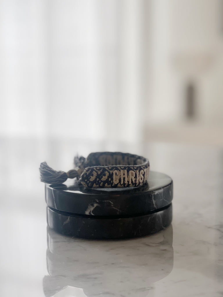 Christian Dior J'Adior Friendship Bracelet Set Woven Cotton Thin Multicolor  769002